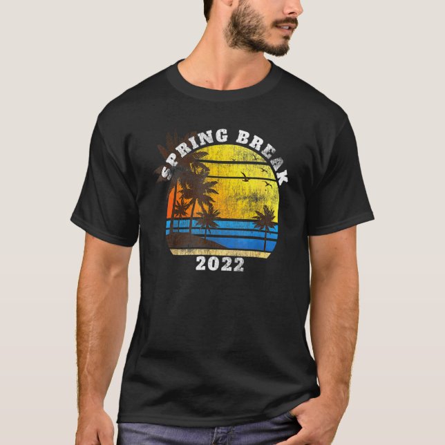 Camiseta Spring Break 2022 Beach Matching Group Party (Frente)