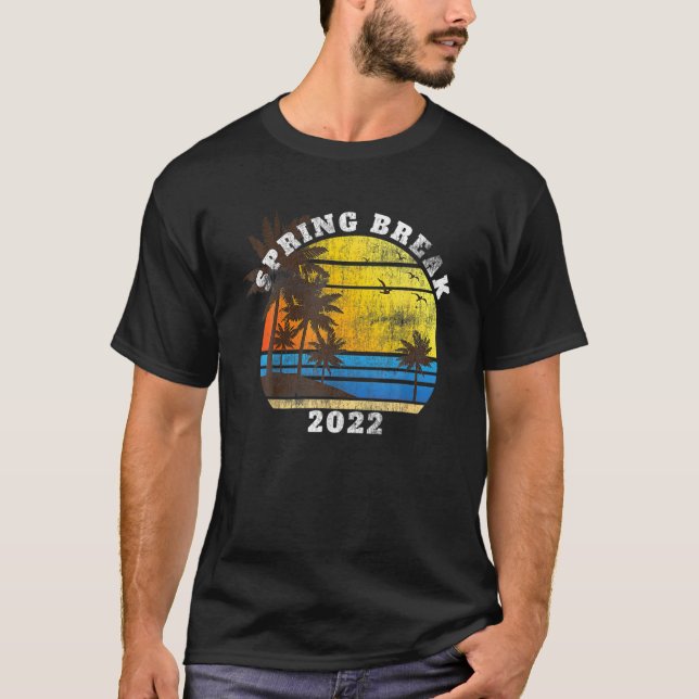 Camiseta Spring Break 2022 Beach Matching Group Party For W (Frente)
