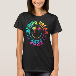 Camiseta Spring Break 2022 Matching Group Tie Dye Vintage M