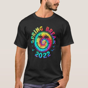 Camiseta Spring Break 2022 Matching Group Tie Dye Vintage M