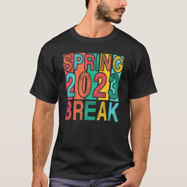 Camiseta Spring Break 2023 Women College Student Florida Be (Frente)
