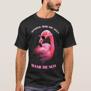Camiseta Spring Break Beach Flamingo Sunvidles