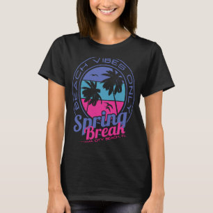 Camiseta Spring Break Beach Vibes Apenas Panama City Beach