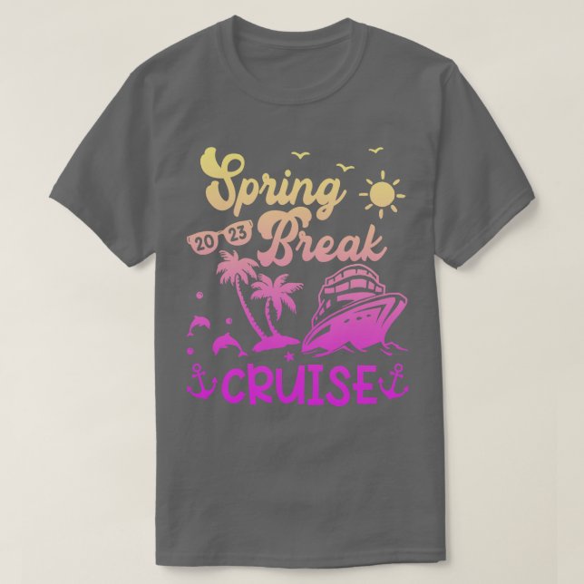 Camiseta Spring Break Cruise 2023 2 (Frente do Design)