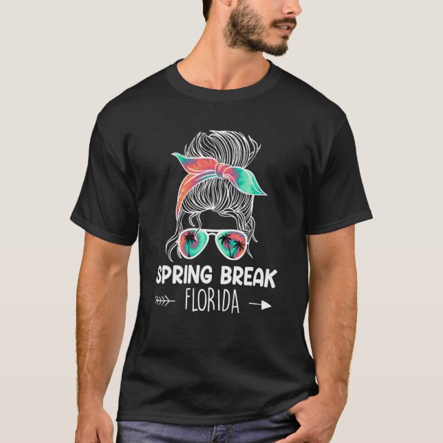Camiseta Spring Break Florida, professor de férias de servi (Frente)
