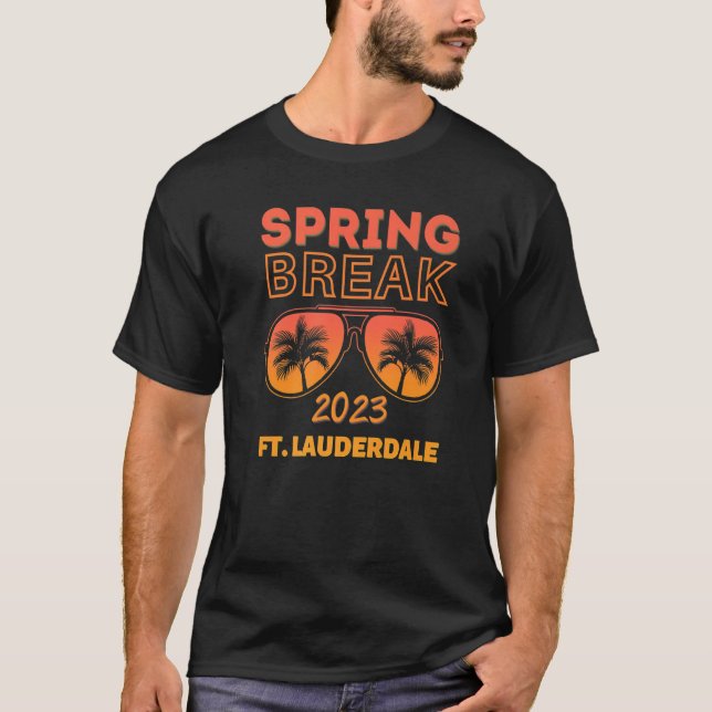 Camiseta Spring Break Ft. Lauderdale 2023 Beach Vacay Party (Frente)
