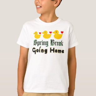 Camiseta ♫ ♥ Spring Break Home Ducks Kids'Ringer Tee¨