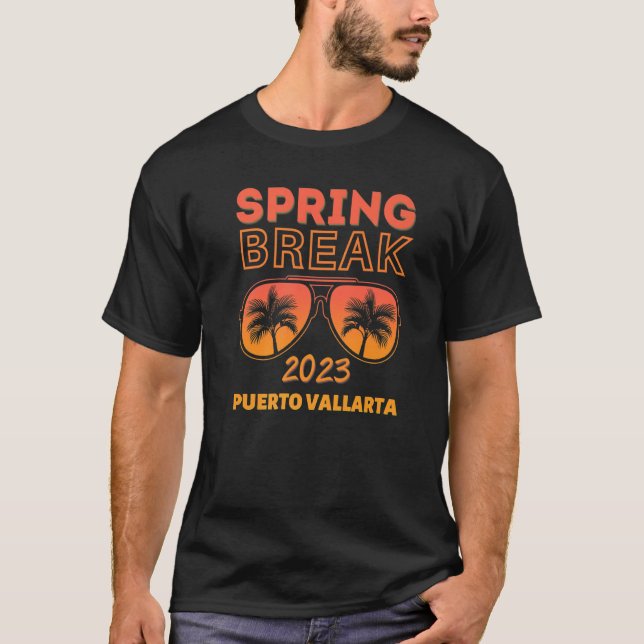 Camiseta Spring Break Puerto Vallarta 2023 Beach Vacay Part (Frente)
