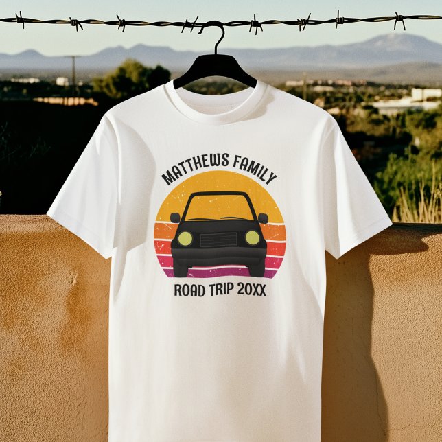 Camiseta Spring Break Road Trip Sunset Customized (Criador carregado)