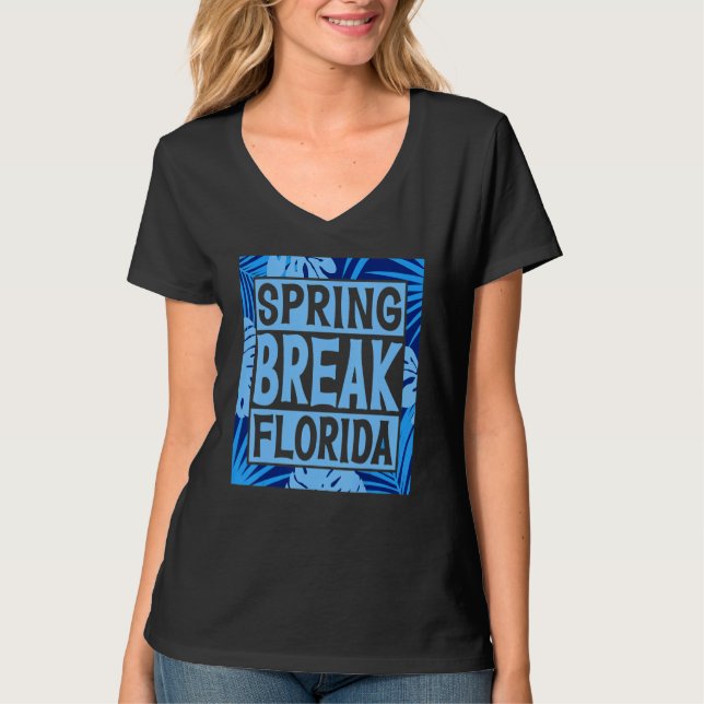 Camiseta Spring Break Senior Class Student School Trip Flor (Frente)