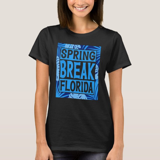 Camiseta Spring Break Senior Class Student School Trip Flor (Frente)