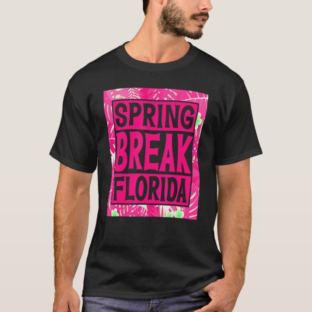 Camiseta Spring Break Senior Class Student School Trip Flor (Frente)
