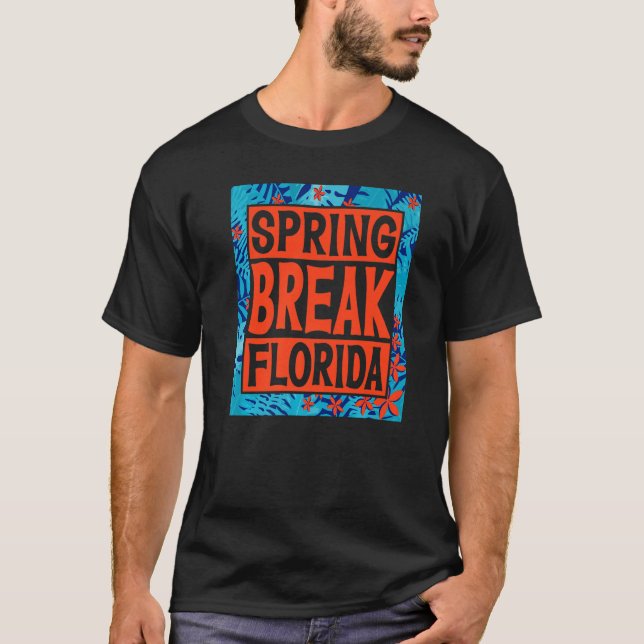 Camiseta Spring Break Senior Class Student School Trip Flor (Frente)