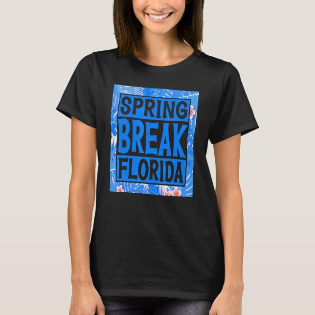 Camiseta Spring Break Senior Class Student School Trip Flor (Frente)