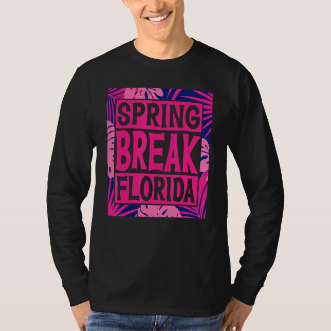 Camiseta Spring Break Senior Class Student School Trip Flor (Frente)