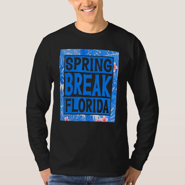 Camiseta Spring Break Senior Class Student School Trip Flor (Frente)
