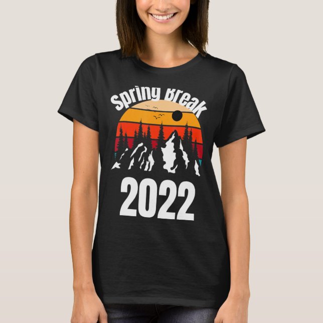 Camiseta Spring Break Squad 2022 Summer Trip Besties Reunio (Frente)