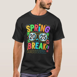 Camiseta Spring Break Squad Vintage 2025 Flórida Legal Sung