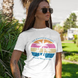 Camiseta Spring Break Trip Beach Sunset Custom Family<br><div class="desc">This cute tropical palm tree sunset women's t-shirt is perfect for a spring break trip with your college sorority friends or a fun cruise ship getaway vacation with the family. Personalize a set of customized t-shirts for your group outing to the beach or an island family reunion.</div>
