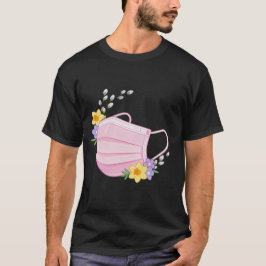 Camiseta Spring Floral Medical Mask Illustration