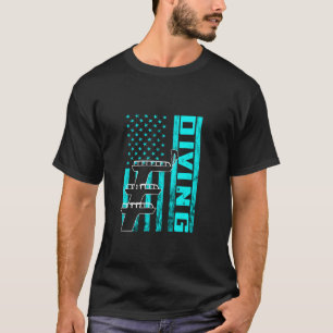 Camiseta Springboard Diving EUA America Springboard Diver W