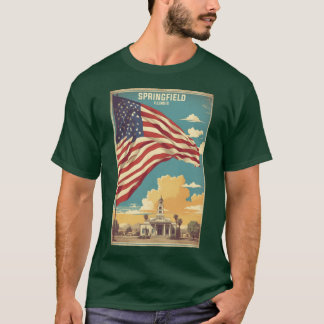 Camiseta Springfield Illinois EUA Vintageravelourism amigo