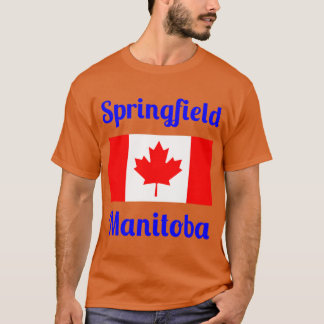 Camiseta Springfield Manitoba Canadá Estampas Elegantes