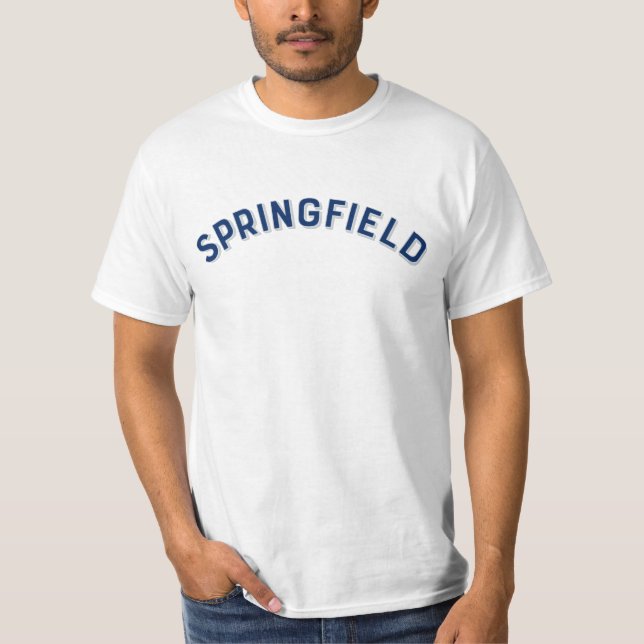 Camiseta Springfield, Massachusetts Vintage Arch (Frente)