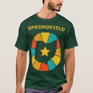 Camiseta Springfield Ohio Vintage angustiou Souvenir