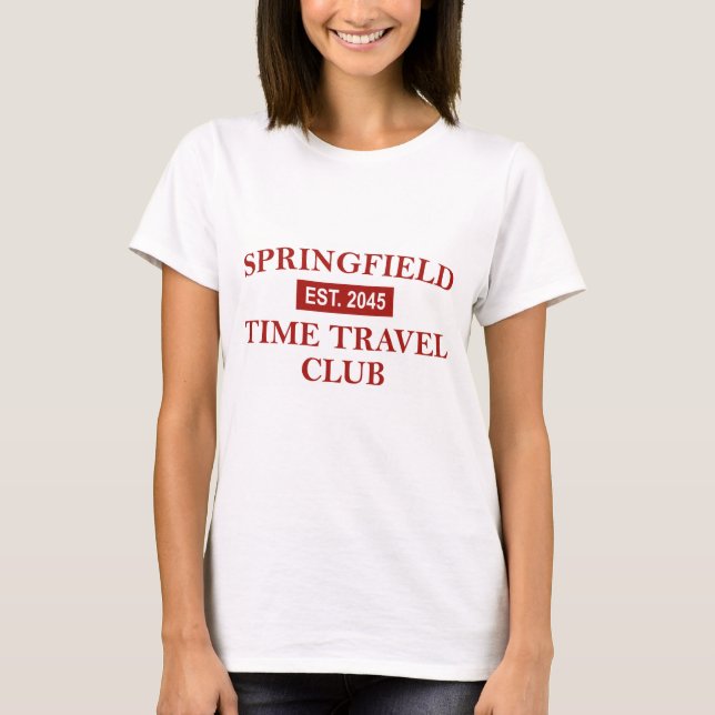 Camiseta Springfield Time Travel Club Women's light T-shirt (Frente)