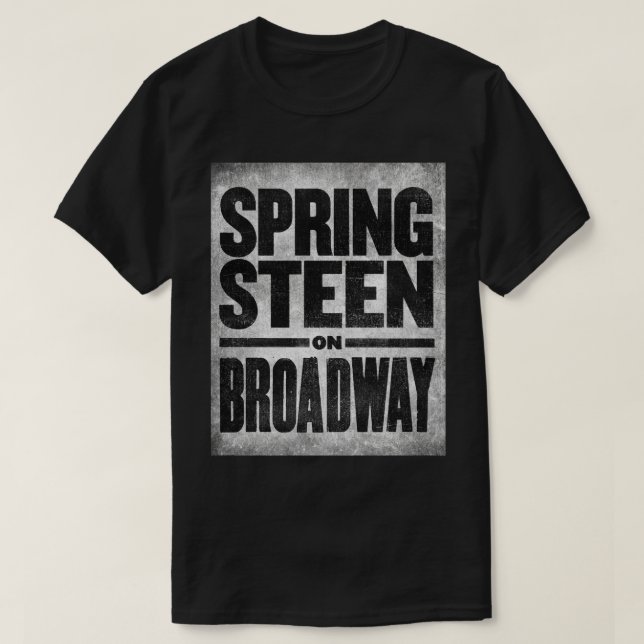 Camiseta Springsteen no teatro Walter Kerr da Broadway (Frente do Design)