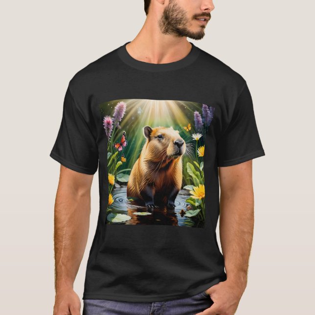Camiseta Springtime Capybara (Frente)