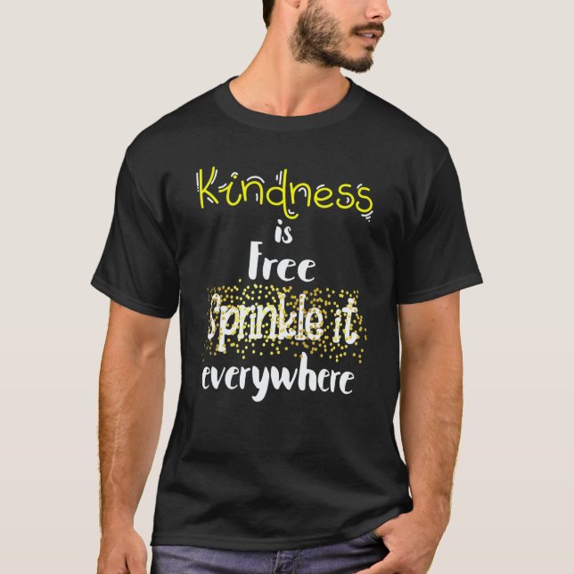 Camiseta Sprinkle Kind Orange Kindness Day Anti Bullying &  (Frente)