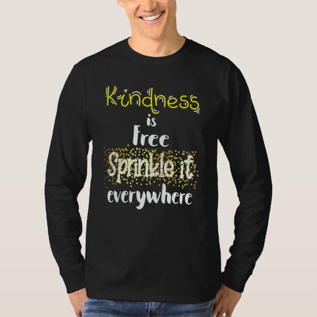 Camiseta Sprinkle Kind Orange Kindness Day Anti Bullying &  (Frente)
