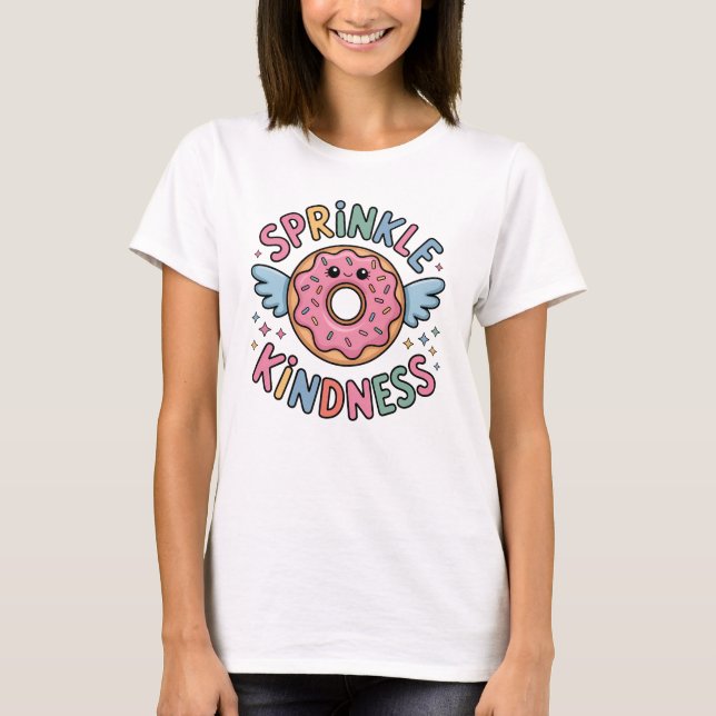 Camiseta Sprinkle Kindness | Rosquinha feminina (Frente)