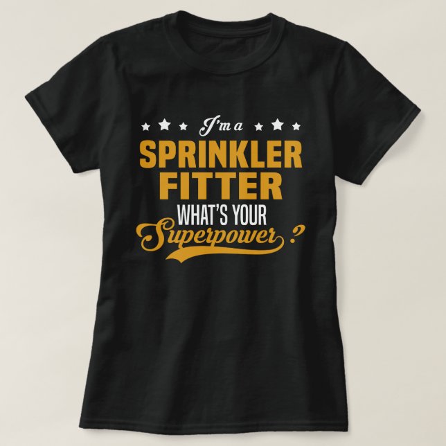 Camiseta Sprinkler Fitter (Frente do Design)