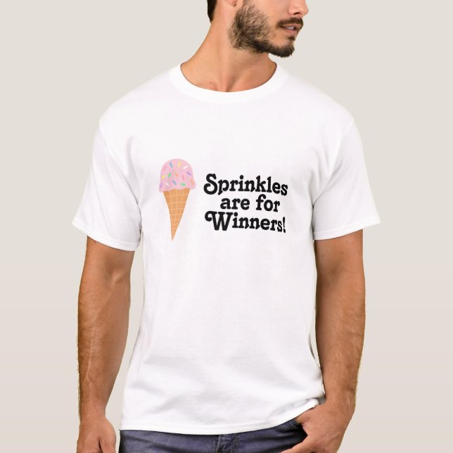 Camiseta Sprinkles é para vencedores, campeão! (Frente)