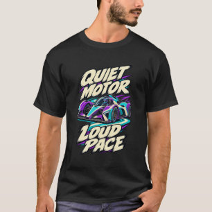 Camiseta Sprint Elétrico Motor Silencioso Ritmo Barulhento