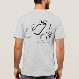 Camiseta Sprintcar 01 Preto sobre Cinza Claro