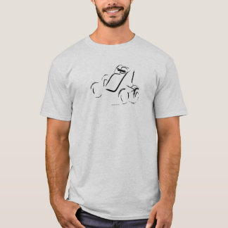 Camiseta Sprintcar 01 Preto sobre Cinza Front