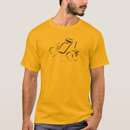 Camiseta Sprintcar 01 Preto sobre Frente Dourada