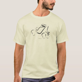 Camiseta Sprintcar 01 Preto sobre Frente Natural