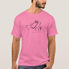 Camiseta Sprintcar 01 Preto sobre Frente Rosa