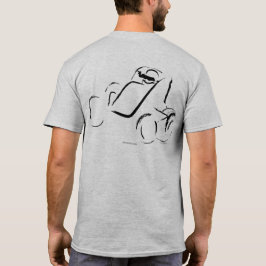 Camiseta Sprintcar 01 Preto sobre Fundo Cinza