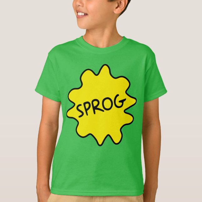 Camiseta Sprog, British Slang Children's (Frente)