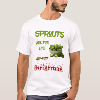 Camiseta Sprouts Are for Life – Funny Vegan Christmas