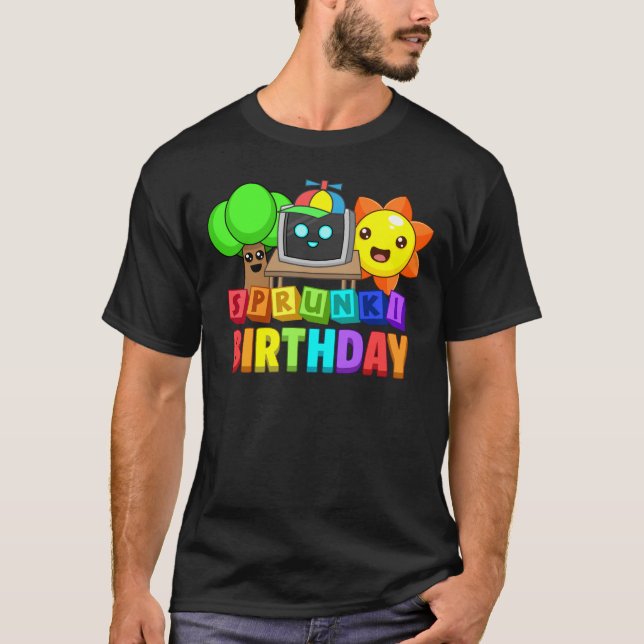 Camiseta Sprunki Birthday (Frente)
