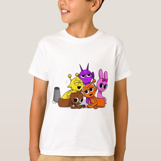 Camiseta Sprunki - Simon Brud Oren Durple (Frente)