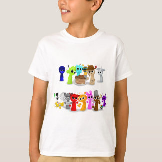 Camiseta Sprunki Sprunky Simon Oren Funbot Pinki Wend em 3D