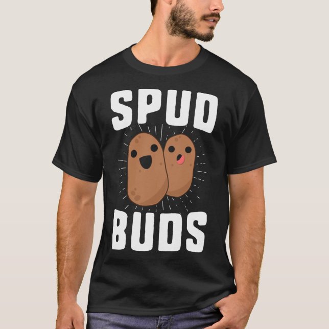 Camiseta Spud Buds Funny Potato T Shirt Team Vegetab (Frente)
